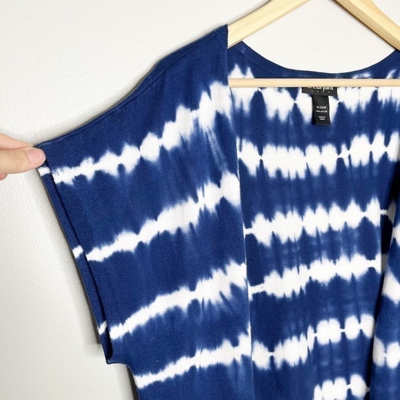 Lane Bryant Classic Open-Front Tie-Dye Striped Tunic Sz 18/20W - Picture 4 of 5